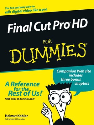 cover image of Final Cut ProHD For Dummies